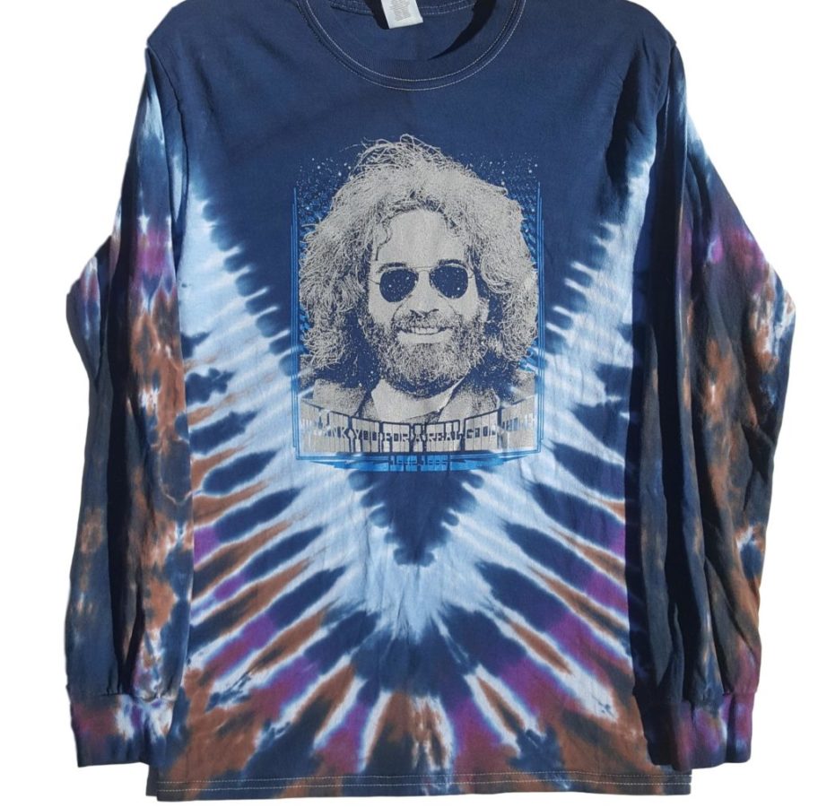 Thank You Jerry Loose Lucy LONG SLEEVE tie-dyed tee shirt - Grateful Dead Garcia inspired