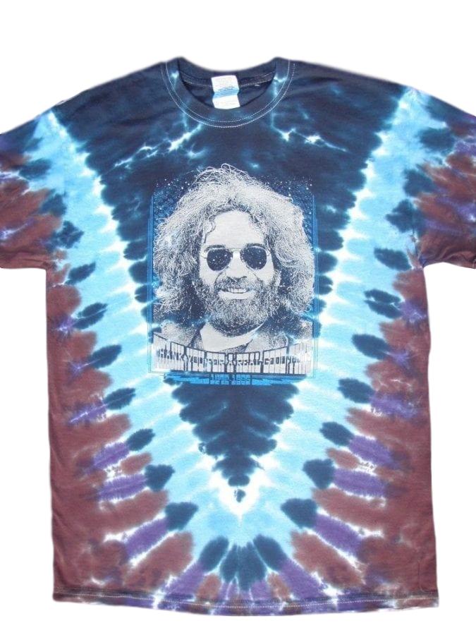 Thank You Jerry Loose Lucy tie-dyed tee shirt - Grateful Dead Garcia inspired - Image 2