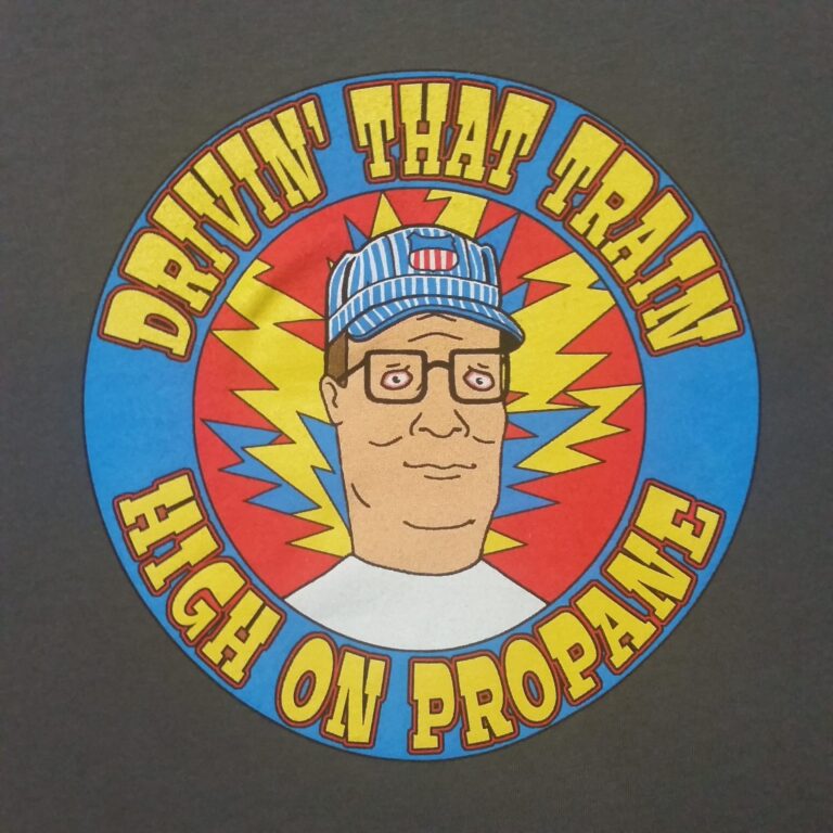 Hank Hill / High On Propane Casey Jones tee shirt - Grateful Dead ...