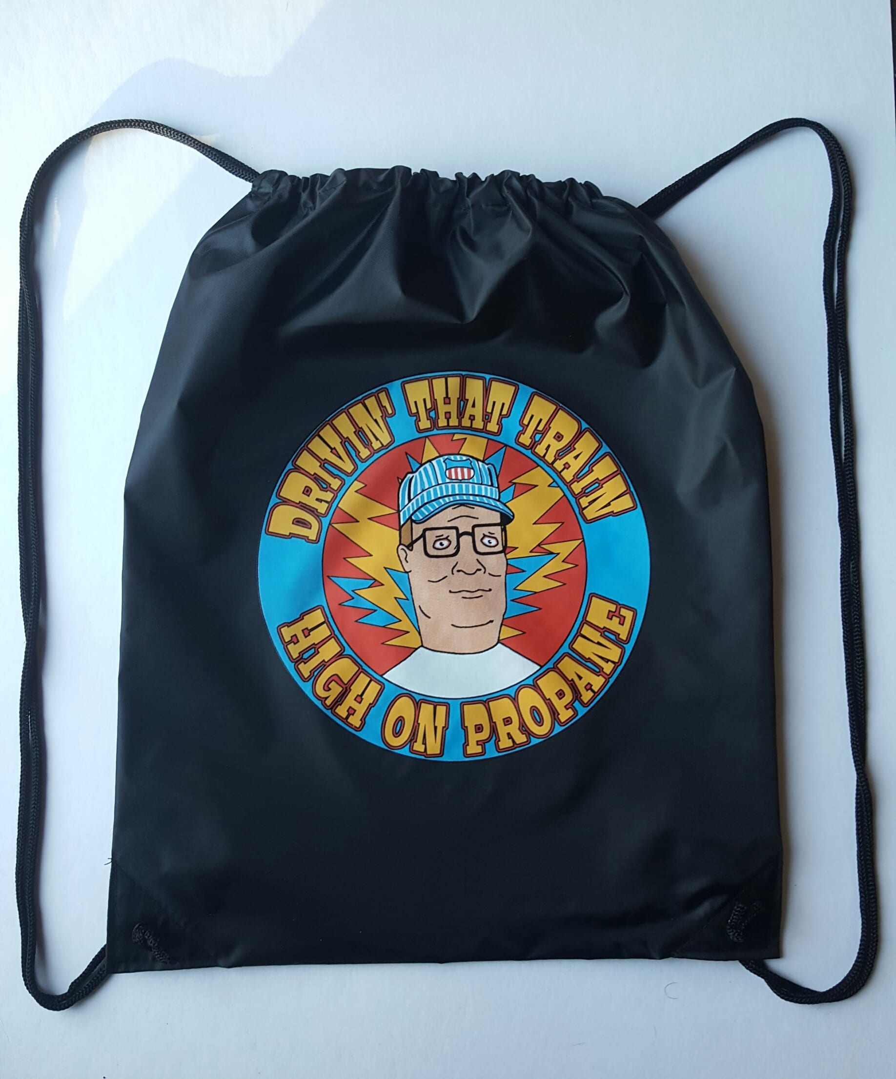 Hank Hill / Casey Jones cinch backpack - Grateful Dead and company King of 420 710 drawstring bag