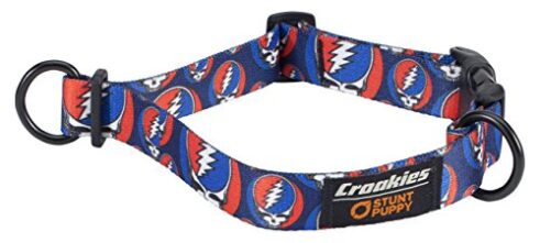 Dog collar Grateful Dead Steal Your Face - for Deadhead dogs