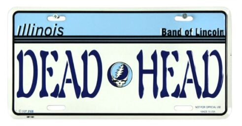 Illinois Grateful Dead License Plate - IL Deadhead