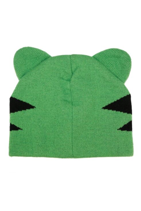 green Grateful Dead dancing bear with ears knit winter hat - Image 2