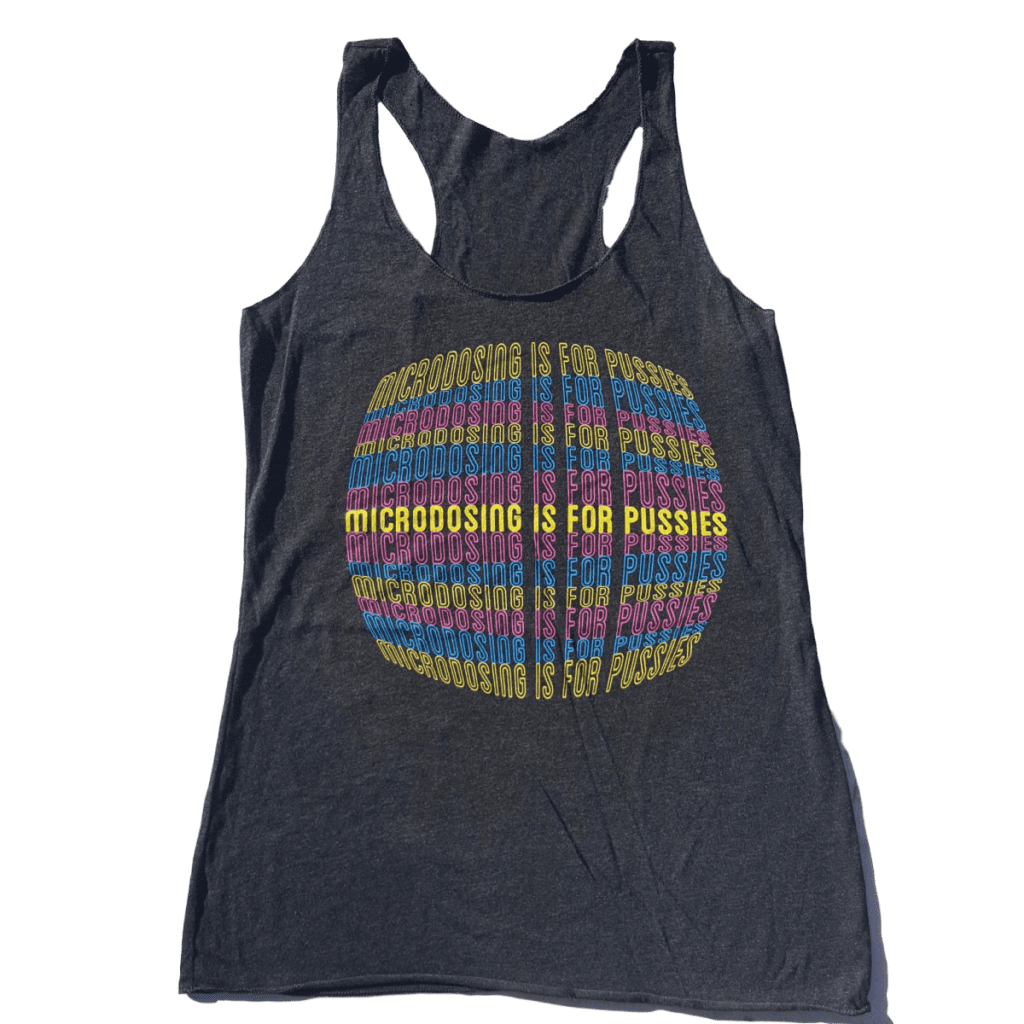 Microdosing is for P*ssies ladies tank top