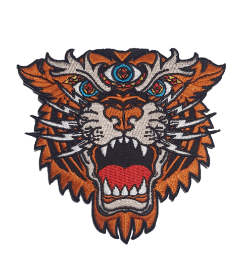Third Eye Tiger embroidered patch