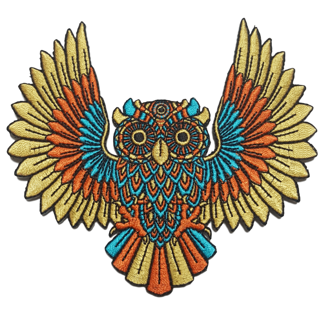 Wise Owl embroidered patch - spirit animal