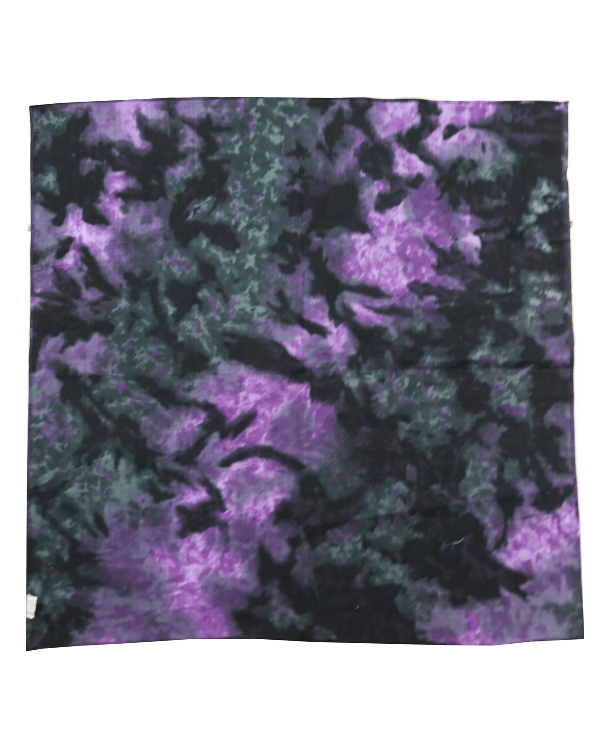 Amethyst tie dyed bandana - purple black tie dye